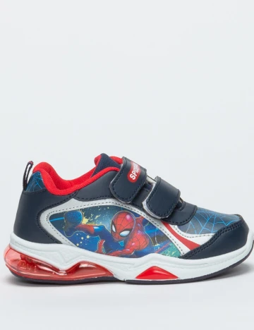 Adidasi cu luminite Marvel, bleumarin Albastru