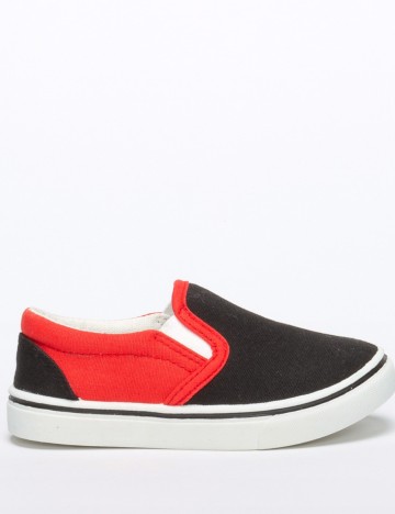 Espadrile No Compromise, negru/rosu