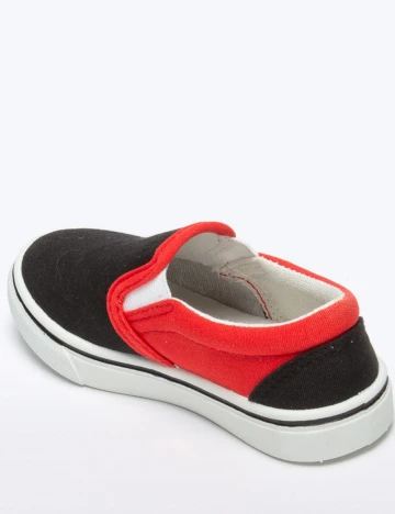Espadrile No Compromise, negru/rosu