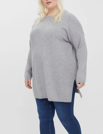 Bluza Vero Moda Curve, gri Gri