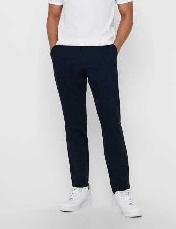 Pantaloni Only, bleumarin Albastru