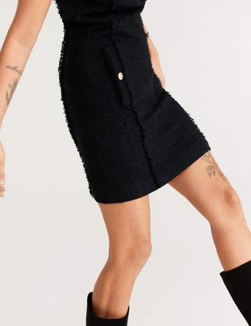 Rochie scurta Mango, negru