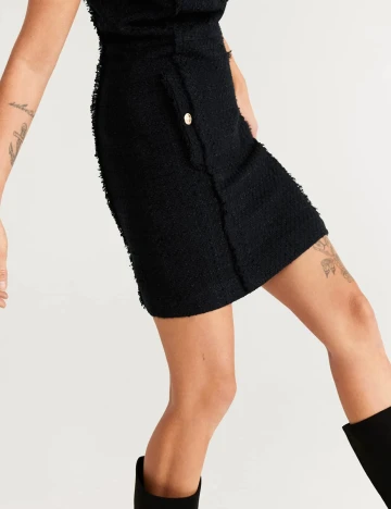 Rochie scurta Mango, negru