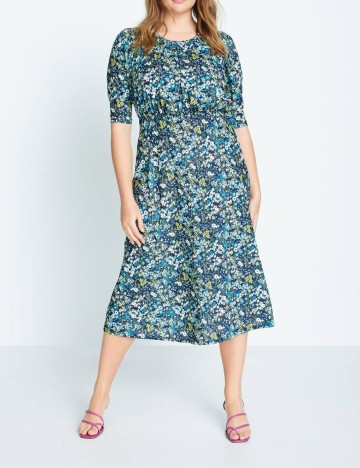 Rochie Mango Violeta, imprimeu floral, XXL