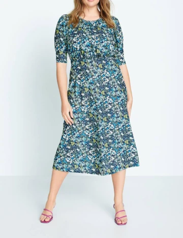 Rochie Mango Violeta, imprimeu floral