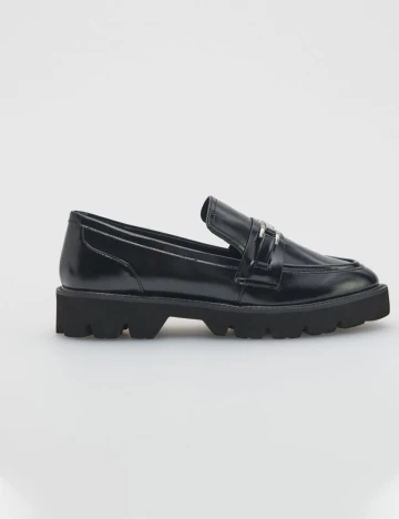 Mocasini Reserved, negru