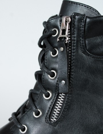 Botine House Brand, negru