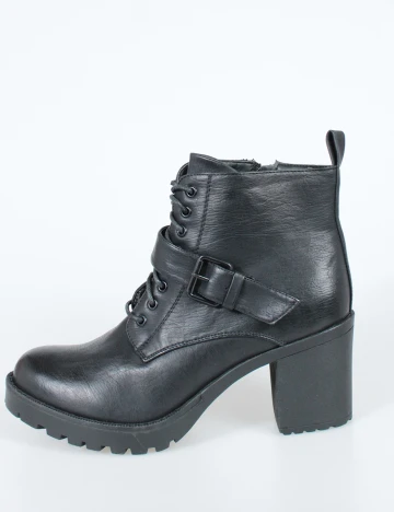 Botine House Brand, negru