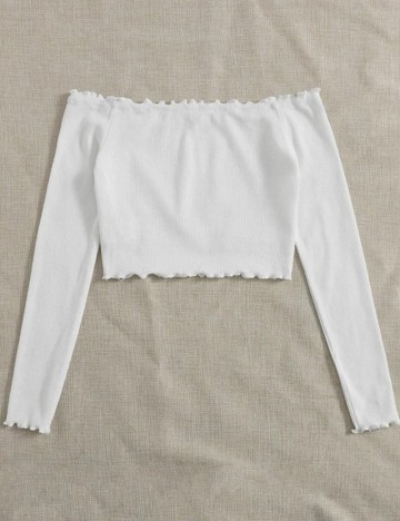 Top SHEIN, alb, XS