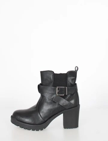 Botine House Brand, negru