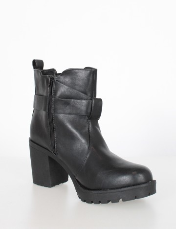 Botine House Brand, negru