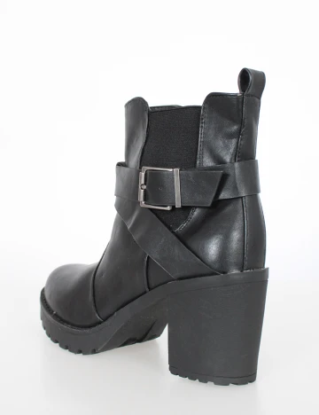 Botine House Brand, negru