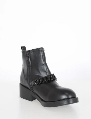 Botine House Brand, negru