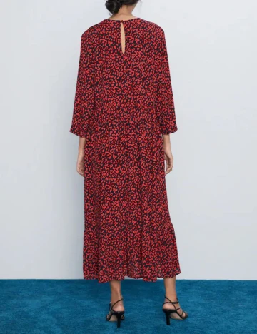 Rochie medie Zara, rosu Rosu