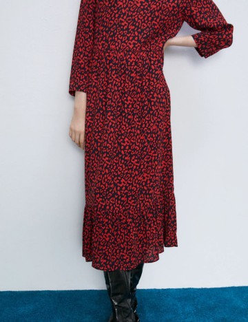 Rochie medie Zara, rosu