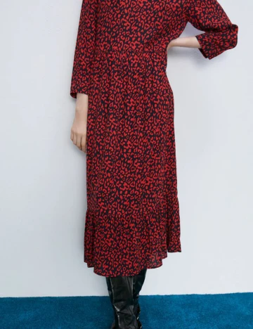 Rochie medie Zara, rosu Rosu