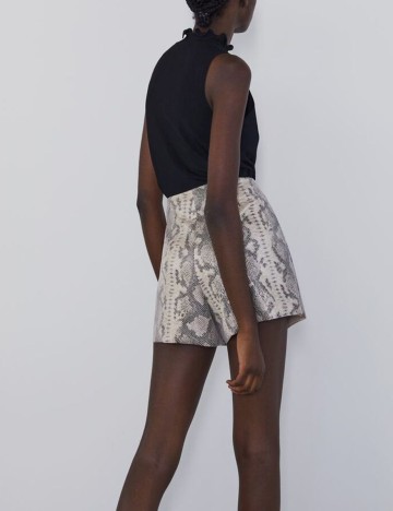 Fusta pantalon Zara, imprimeu sarpe