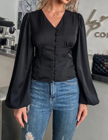Camasa SHEIN, negru