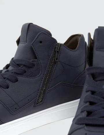 Adidasi Pull&Bear, albastru Albastru