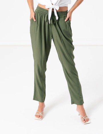 Pantaloni Hailys, verde, S