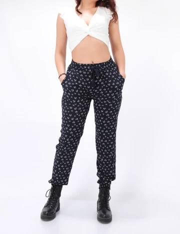 Pantaloni Hailys, bleumarin