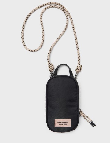 Geanta pentru telefon Stradivarius, negru