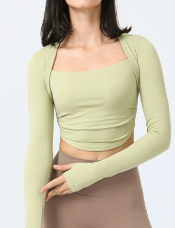 Top SHEIN, verde