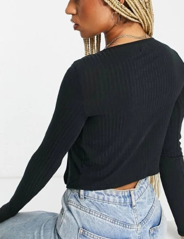 Top ASOS, negru Negru