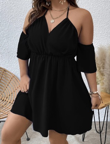 Rochie scurta SHEIN CURVE, negru