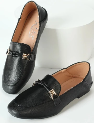 Mocasini SHEIN, negru Negru