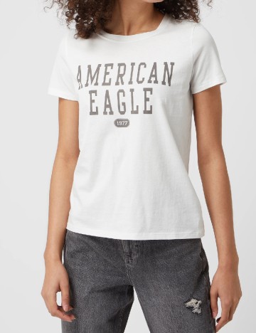 Tricou American Eagle, alb