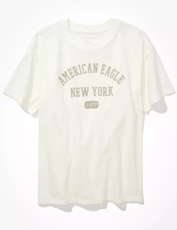 Tricou American Eagle, ecru Alb