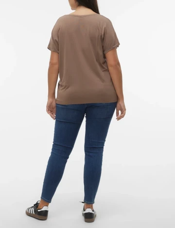 Tricou Vero Moda Curve, maro Maro