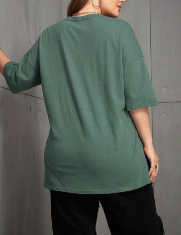 Tricou SHEIN CURVE, verde