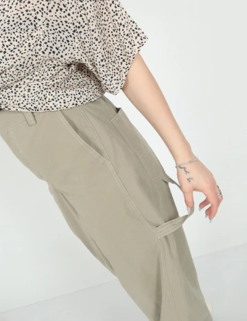 Pantaloni Vero Moda, bej Crem