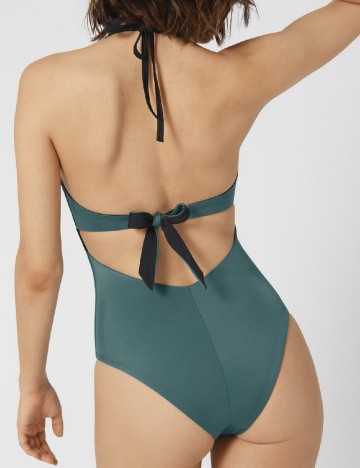 Costum de baie Sloggi by Triumph, verde/negru