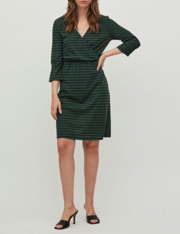 Rochie scurta Vila, verde, XS