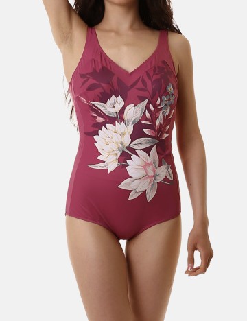 Costum de baie Botanical Leaf OP 02 Triumph, roz