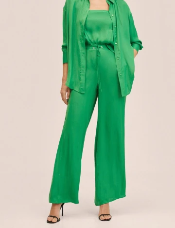 Pantaloni Mango, verde Verde