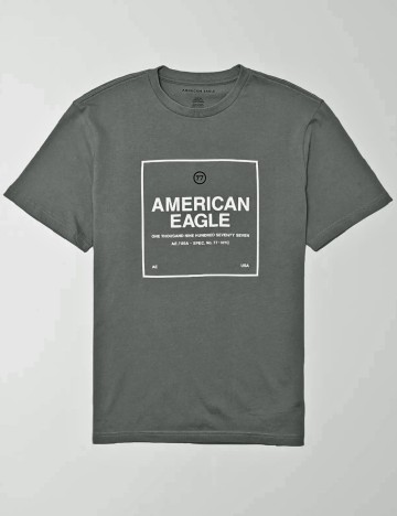 Tricou American Eagle, gri