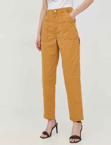 Pantaloni Guess, mustar